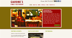 Desktop Screenshot of giardinosfamilyrestaurant.com